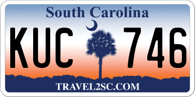 SC license plate KUC746