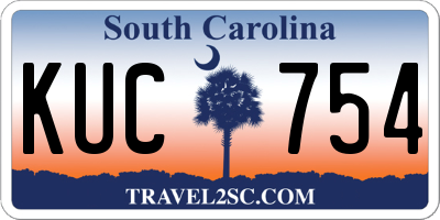 SC license plate KUC754