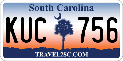 SC license plate KUC756
