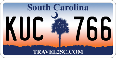 SC license plate KUC766