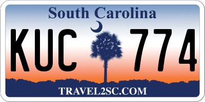 SC license plate KUC774