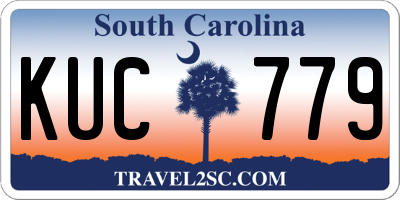 SC license plate KUC779