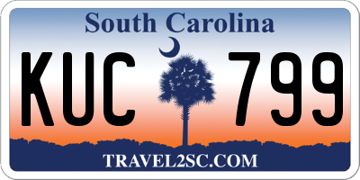 SC license plate KUC799
