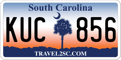 SC license plate KUC856