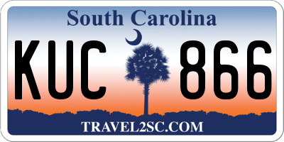 SC license plate KUC866