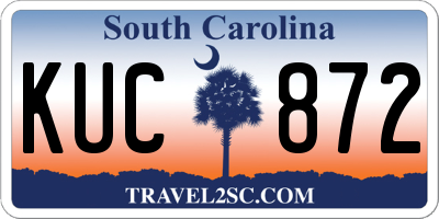 SC license plate KUC872
