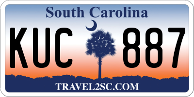 SC license plate KUC887