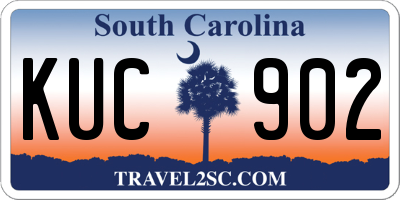 SC license plate KUC902