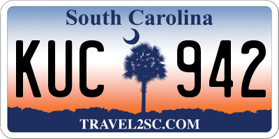 SC license plate KUC942