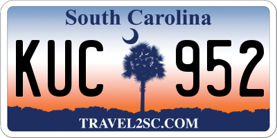SC license plate KUC952