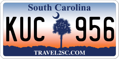 SC license plate KUC956