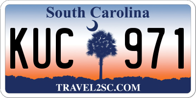 SC license plate KUC971