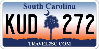 SC license plate KUD272