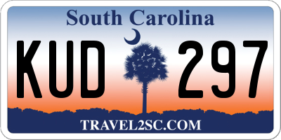 SC license plate KUD297