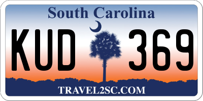 SC license plate KUD369