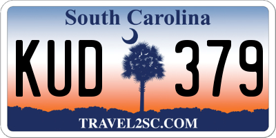 SC license plate KUD379