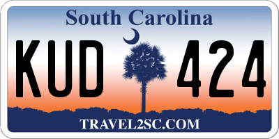 SC license plate KUD424