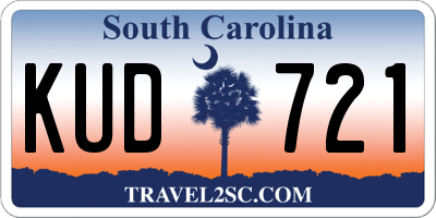 SC license plate KUD721