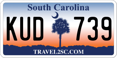 SC license plate KUD739
