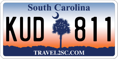 SC license plate KUD811
