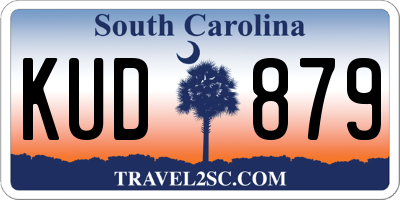 SC license plate KUD879