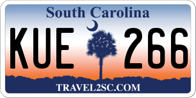 SC license plate KUE266