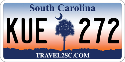 SC license plate KUE272