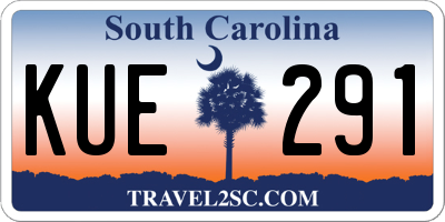 SC license plate KUE291