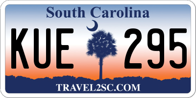 SC license plate KUE295