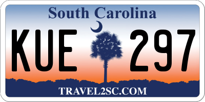 SC license plate KUE297