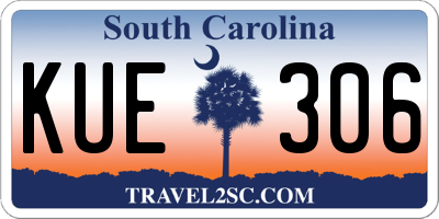 SC license plate KUE306