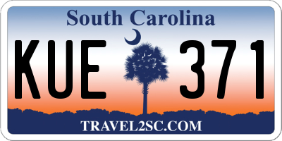 SC license plate KUE371