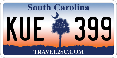 SC license plate KUE399