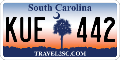 SC license plate KUE442