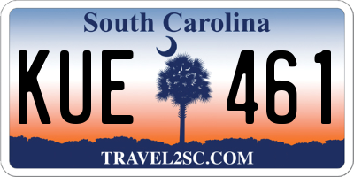 SC license plate KUE461