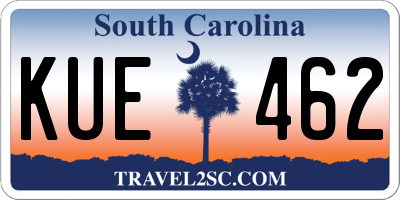 SC license plate KUE462