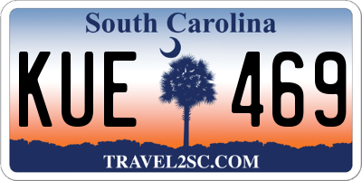 SC license plate KUE469
