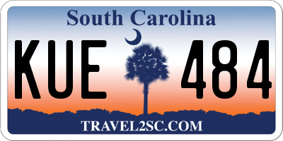 SC license plate KUE484