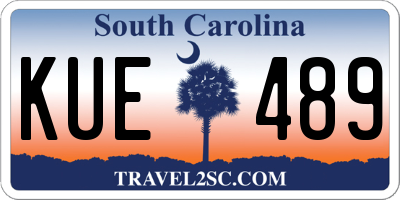 SC license plate KUE489