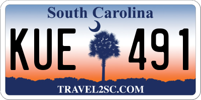 SC license plate KUE491