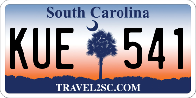 SC license plate KUE541