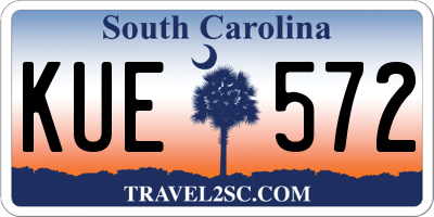 SC license plate KUE572