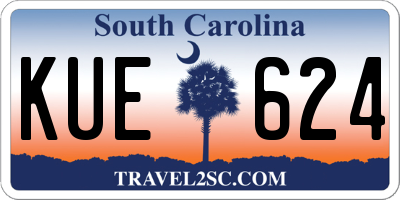 SC license plate KUE624