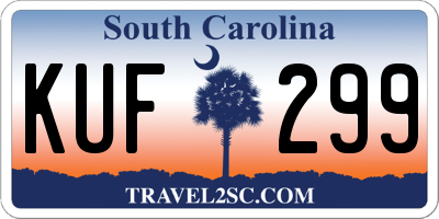 SC license plate KUF299