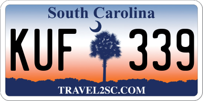SC license plate KUF339