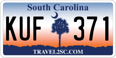 SC license plate KUF371