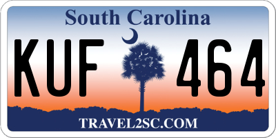 SC license plate KUF464