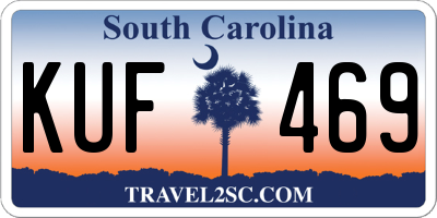 SC license plate KUF469