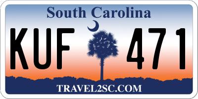 SC license plate KUF471