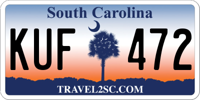 SC license plate KUF472